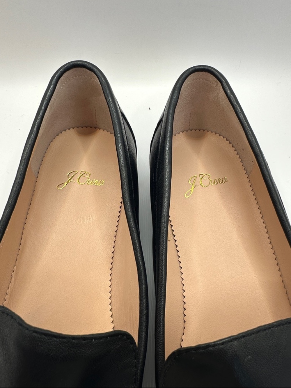 Classic Black Leather Women’s J. Crew Penny Loafers - Picture 3 of 8